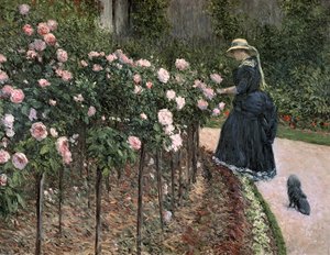 Rosas en el jardín de Petit Gennevilliers, 1886